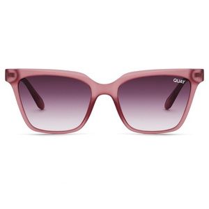 QUAY CEO Sunglasses Purple Frame Purple Gradient Lens Square Cateye